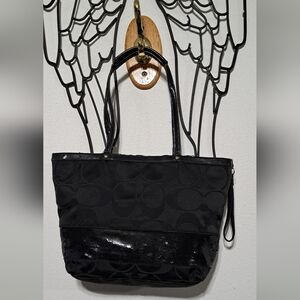 Coach Black Leah Satchel